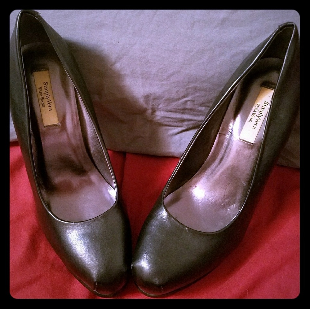 Black Vera Wang Heels